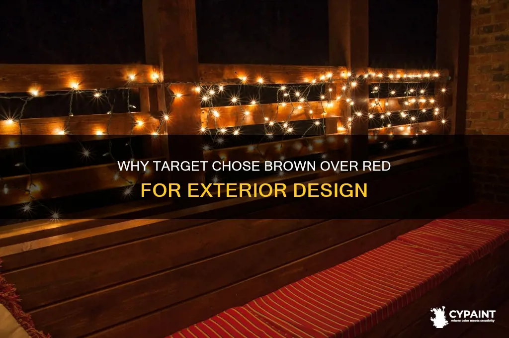 why did target paint the outside brown not red