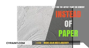 Unconventional Canvas: The Artist's Choice of Cement Over Paper