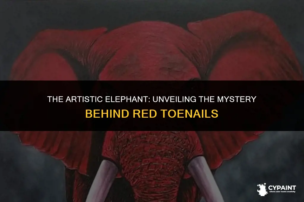 why did the elephant paint his toenails red answer key