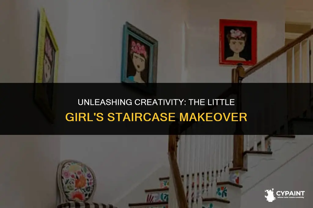 why did the little girl paint spots on her staircase