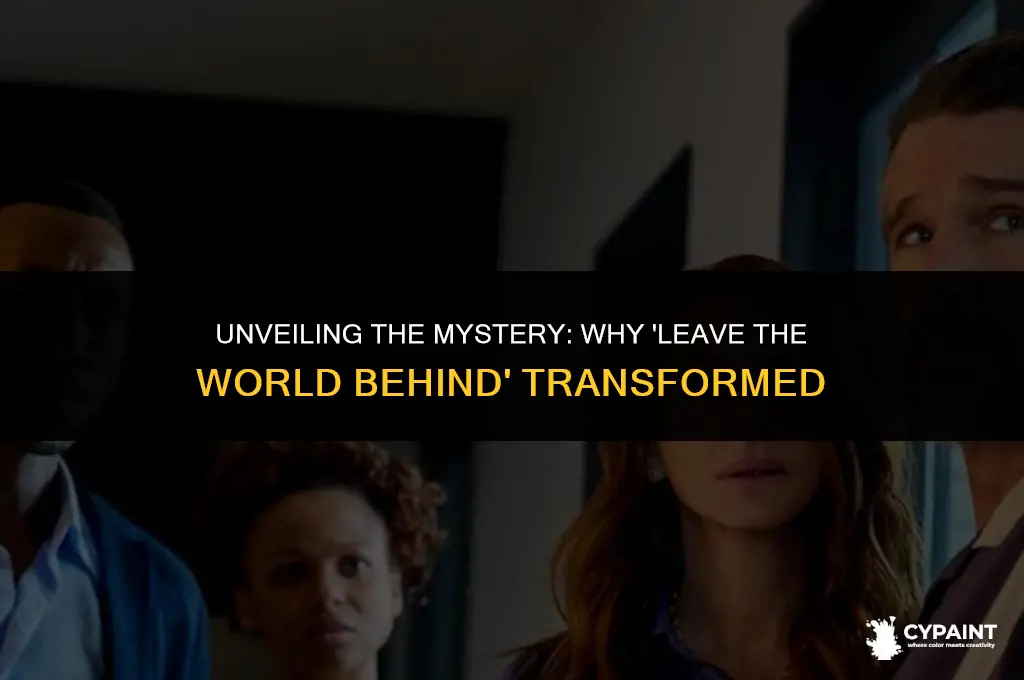 why did the painting change in leave the world behind