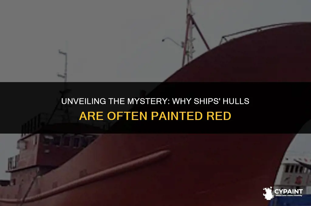 why did they paint the bottom of a vessel red