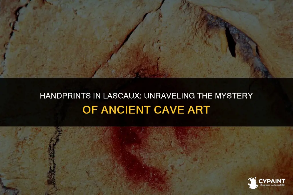 why did they put their handprints in lascaux cave paintings