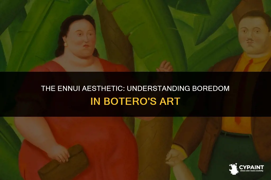 why do al lthe poepl in boteros paintings look bored