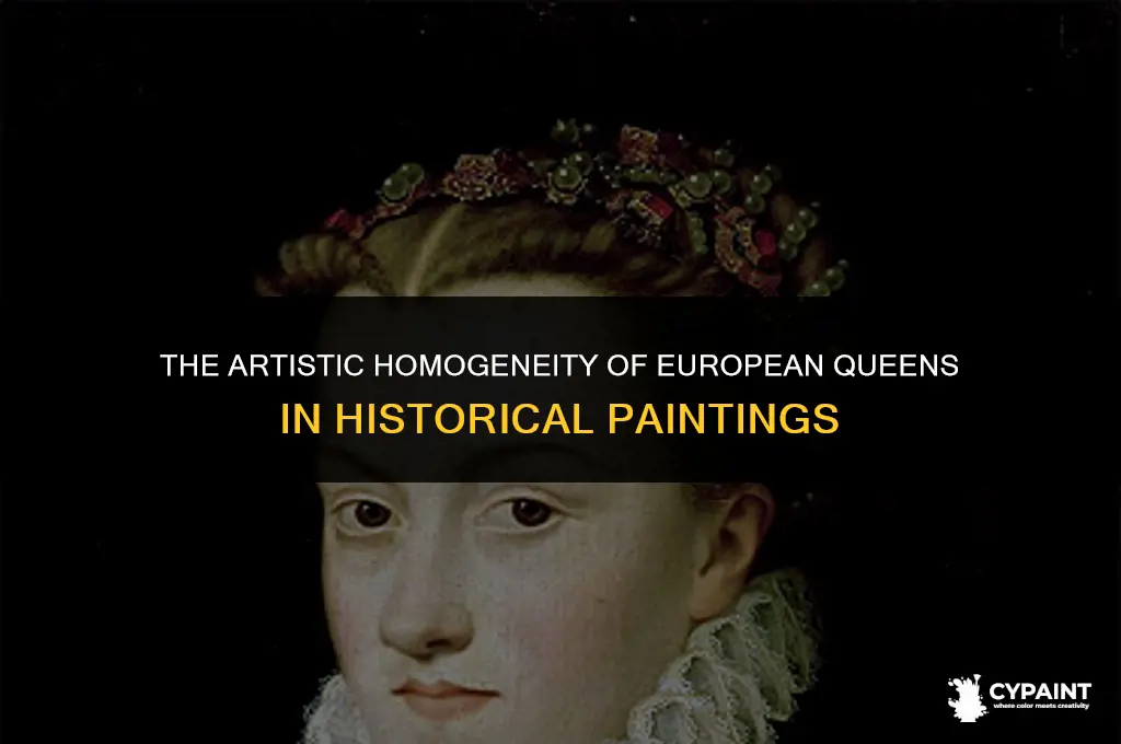 why do all european queens look the same in paintings