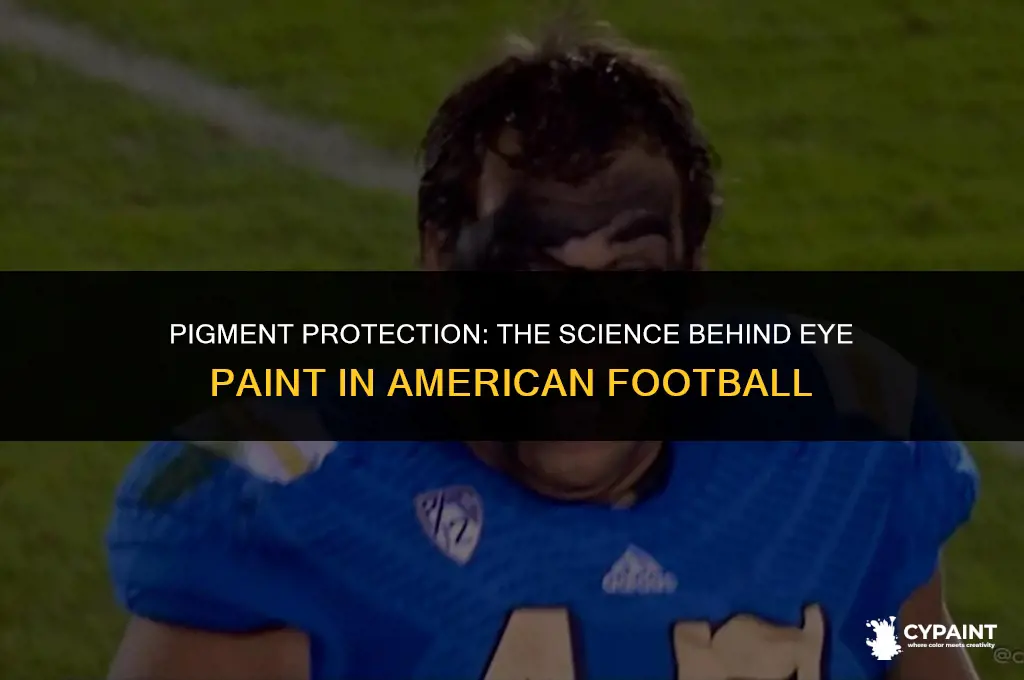 why do american football players wear paint under their eyes