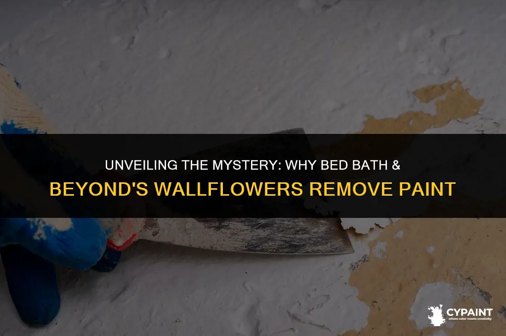 why do bed bath and bodys wallflowers take paint off