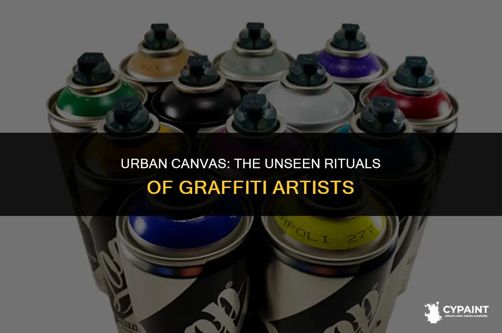 why do graffiti artists stomp on top of paint can