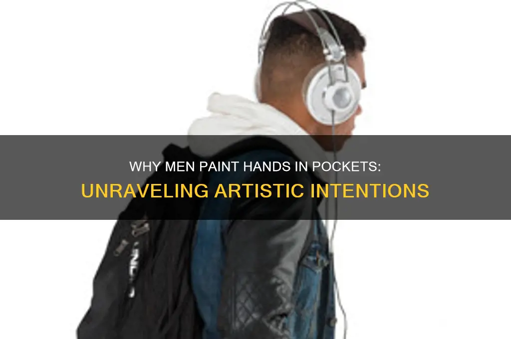 why do guys put their hands in pants painting