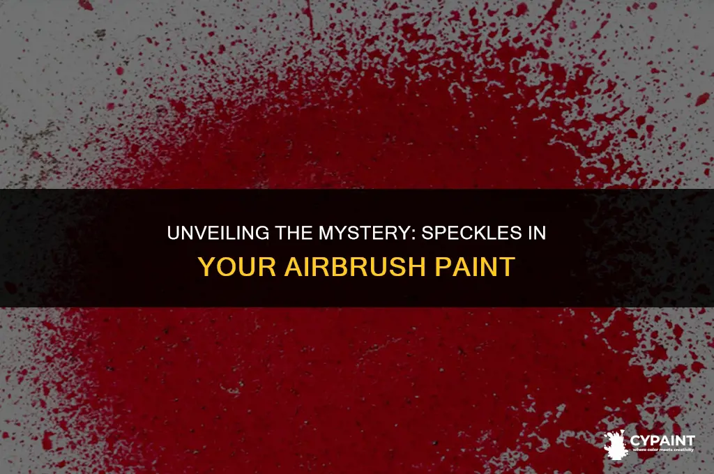 why do i have speckles in paint airbrush h series
