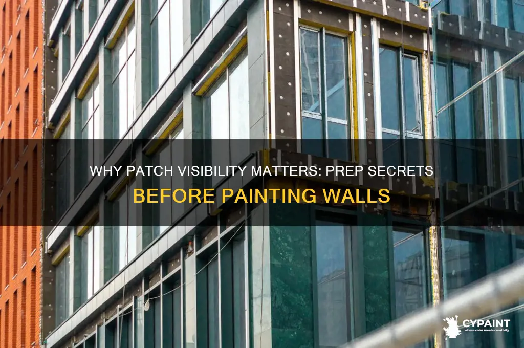 why do i see where i patch before painting