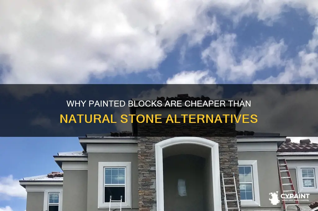 why do painted blocks cost less than natural blocks