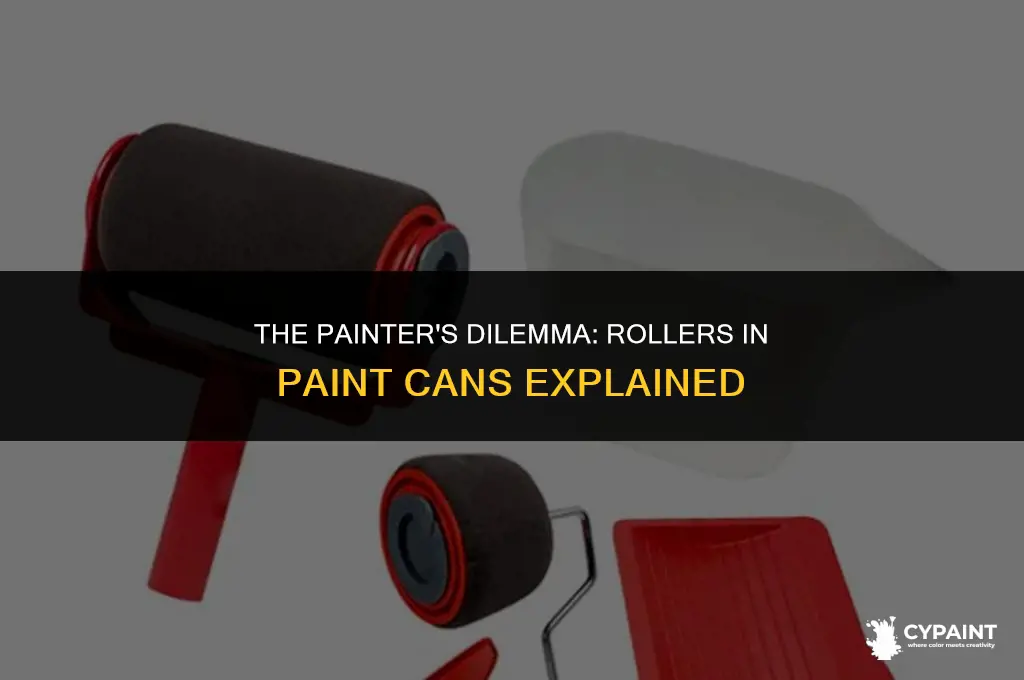 why do painters leave rollers in paint cans