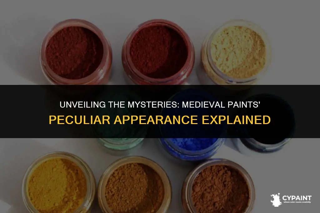 why do paints from the medieval era look so weird