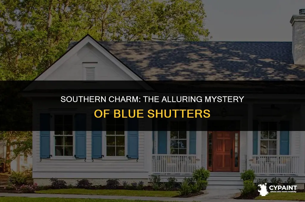 why do people in the south paint their shutters blue