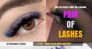 Unveiling the Artistry: The Trend of Painting on a Second Pair of Lashes