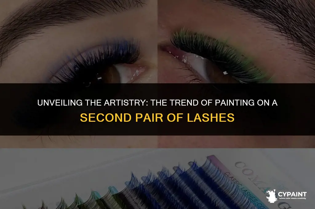 why do people paint on a second pair of lashes