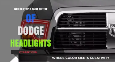 Why Dodge Headlight Tops Are Painted: Uncovering the Practical Reason