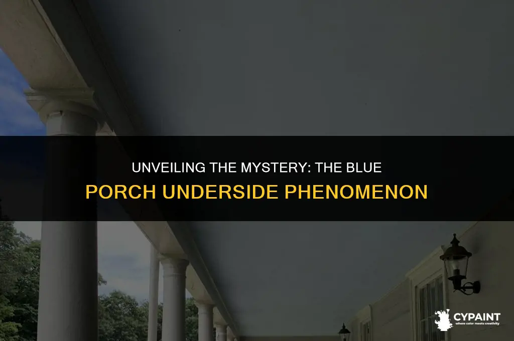why do people paint the underside of their porch blue