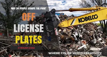 Unveiling the Mystery: Why People Scrape Paint Off License Plates