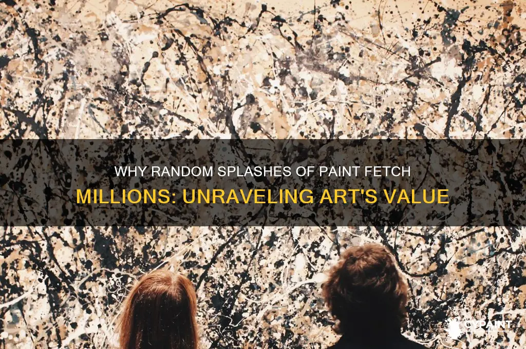 why do random spalches of paint gor for millions
