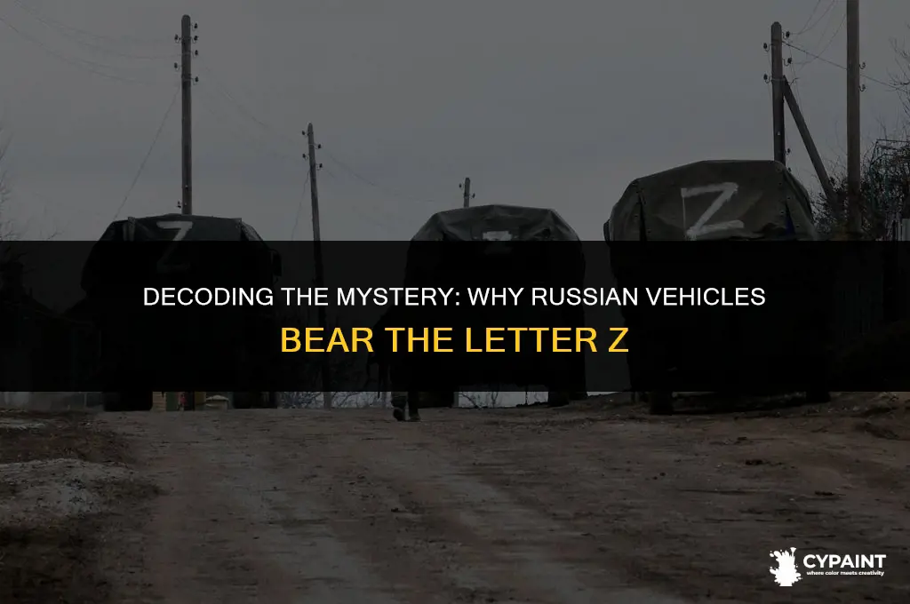 why do russian vehicles have a z painted on them