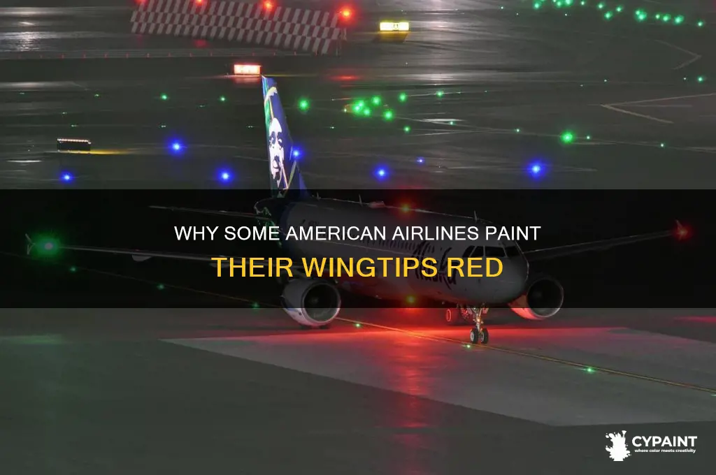 why do some american airlines have red wingtips painted