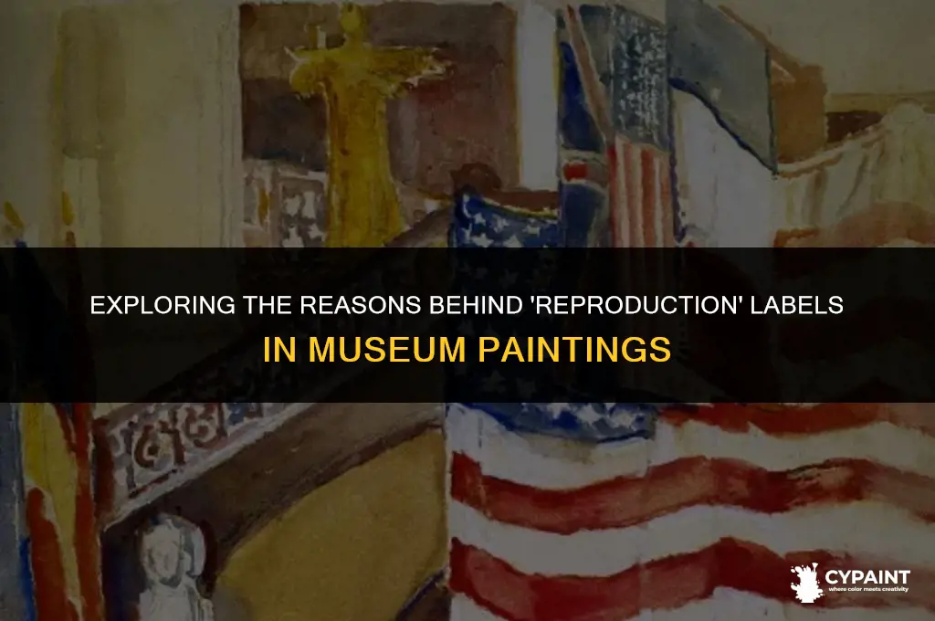 why do some of the paintings at museum say reproduction
