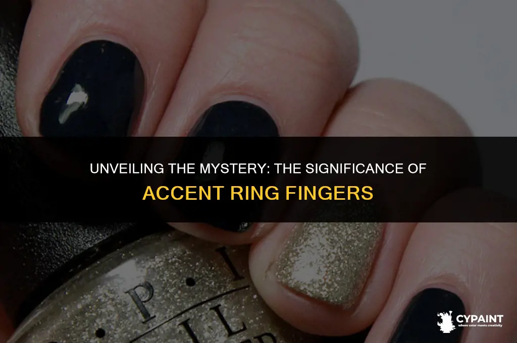 why do some women have the ring finger painted differentluy