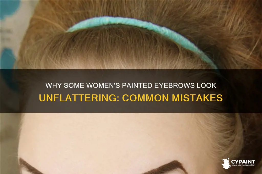 why do some women have the worst painted eyebrows