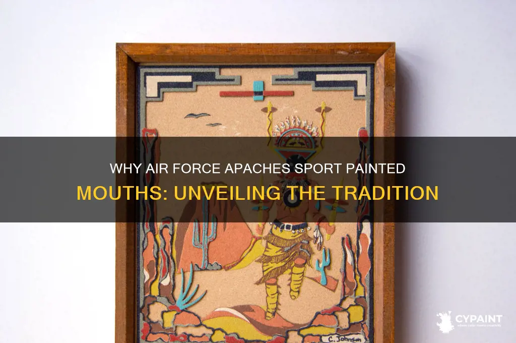 why do the airforce paint mouths on the apaches