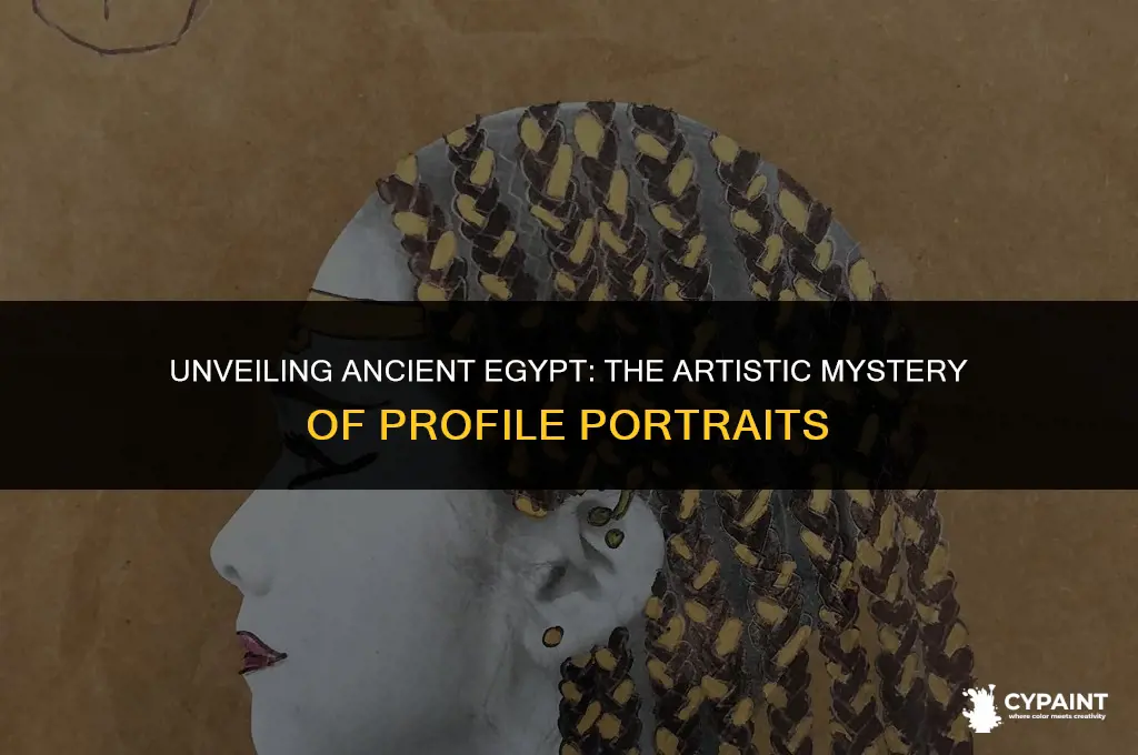 why do the ancientt egptians always paint people in profile