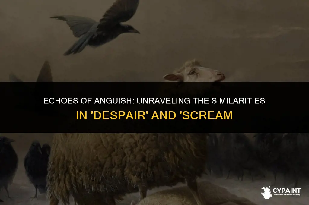 why do the paintings despair and scream look the same