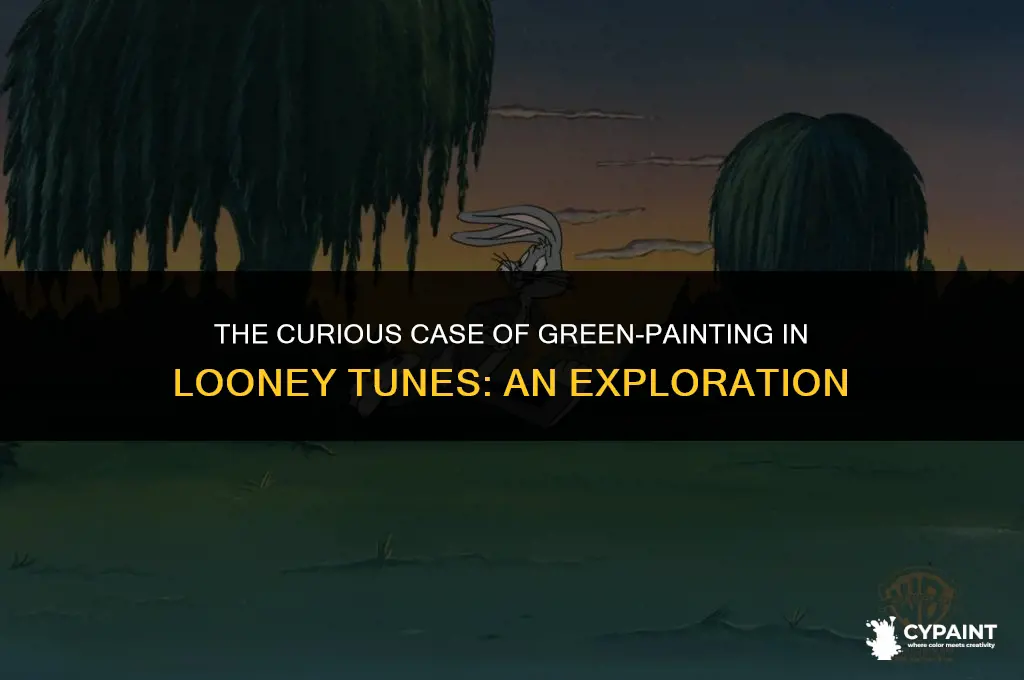 why do they paint each other green in looney tunes