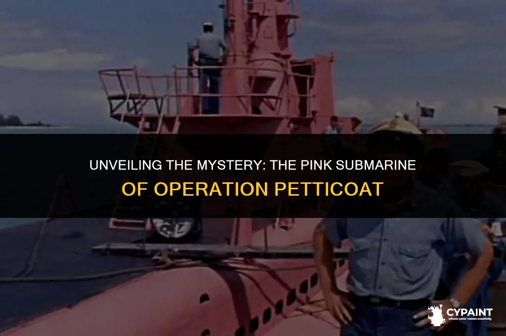 why do they paint the sub pink in operation petticiat
