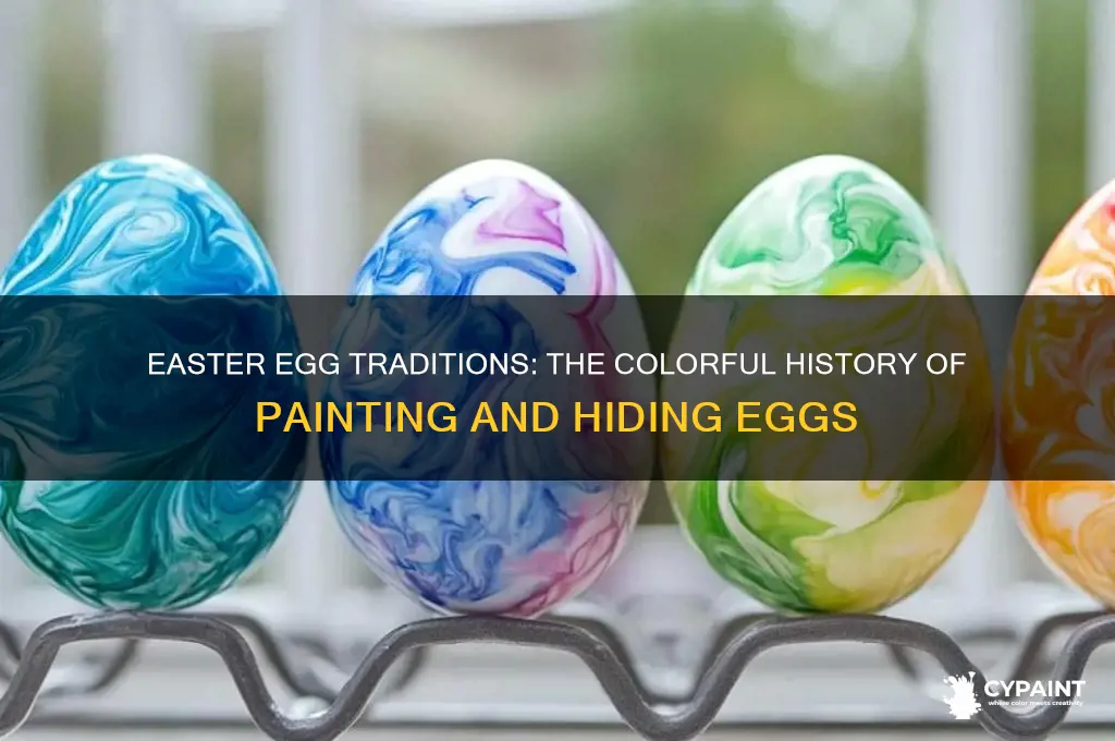 why do we paint and hide eggs on easter