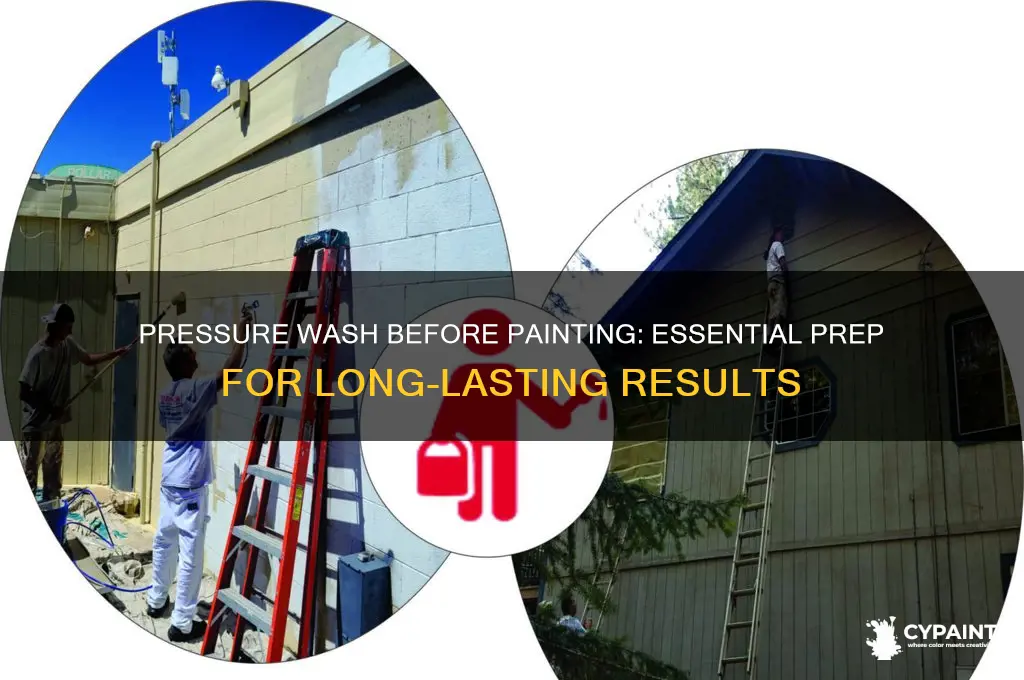 why do you have to pressure wash before painting