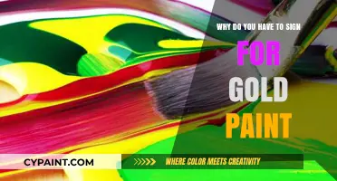Why Gold Paint Requires a Signature: Unveiling the Unique Regulations