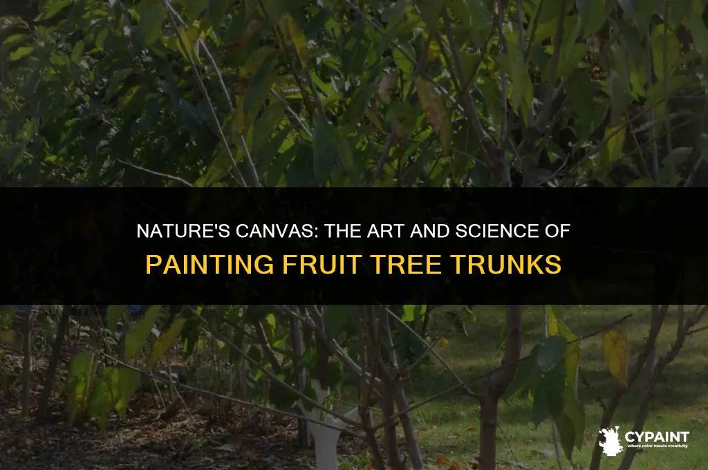 why do you paint the tree trunks of fruit trees