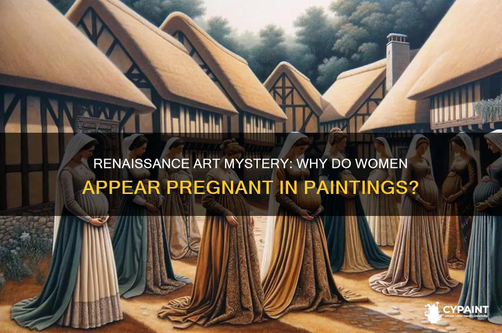why does everyone woman look pregnant in renaissance paintings