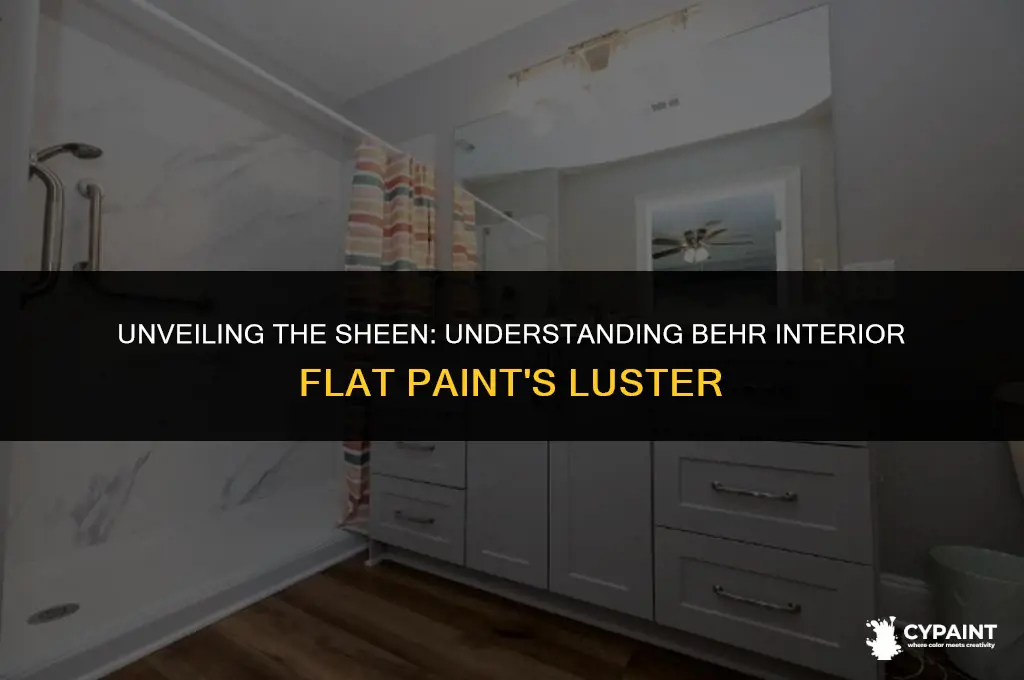 why does my behr interior flat paint have a sheen