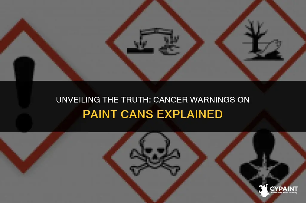 why does my can of paint say cancer