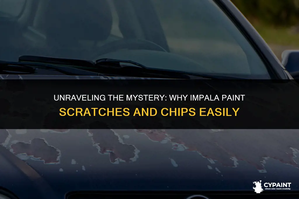 why does my impala paint scratch and chip more than