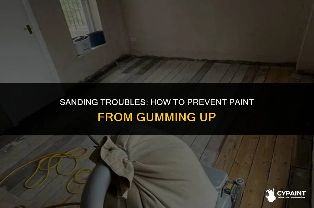 why does my paint keep gumming up on my sander