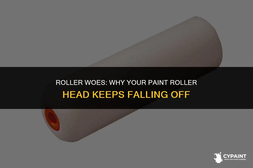 why does my paint roller head fall off the roller