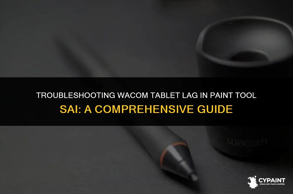 why does my wacom tablet lag in paint tool sai