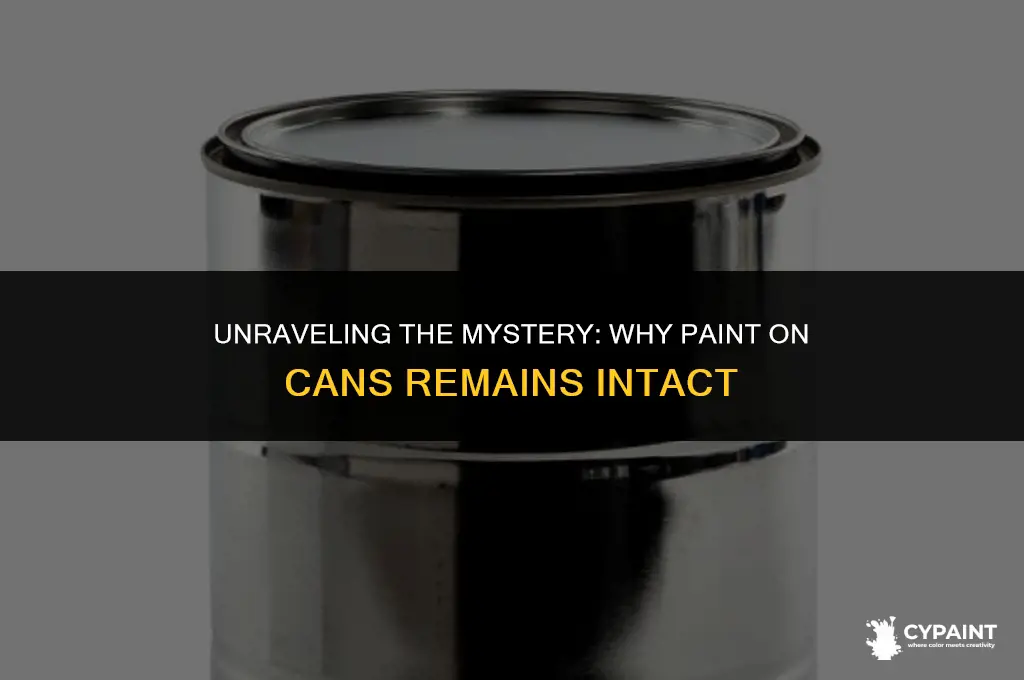 why does paint on a can not peel