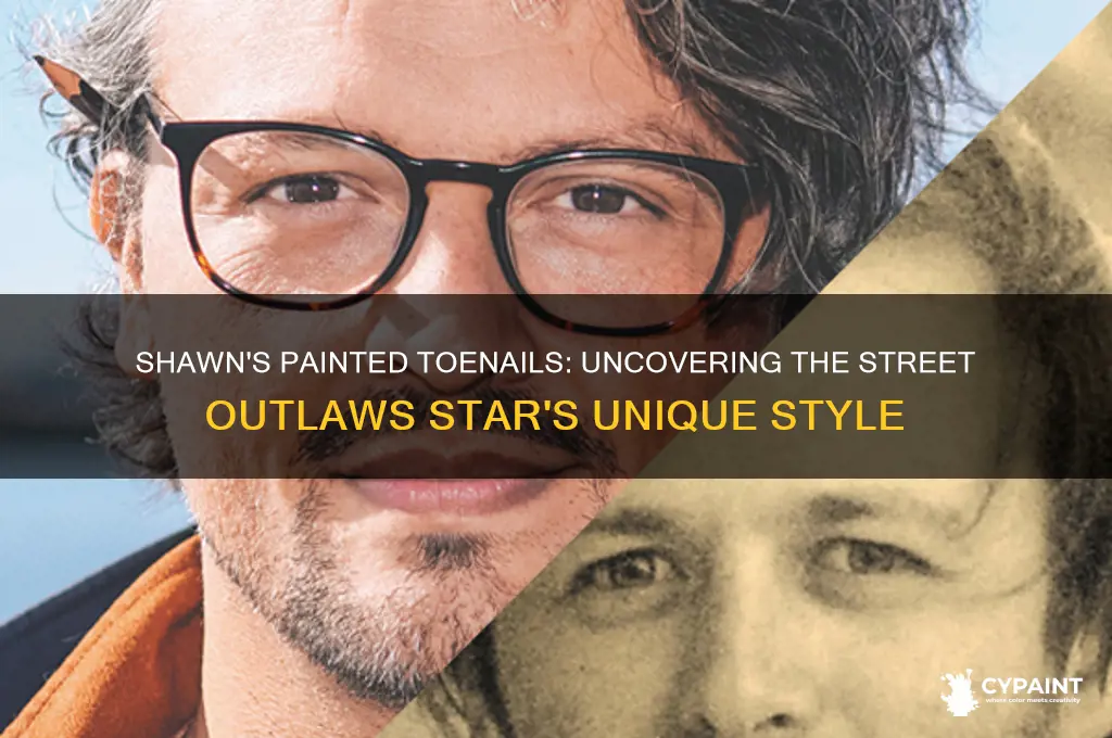 why does shawn from street outlaws paint his toenails
