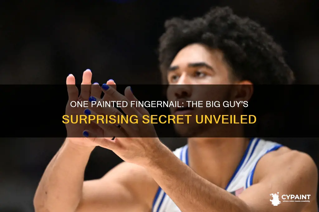 why does the big guy have one painted fingernail