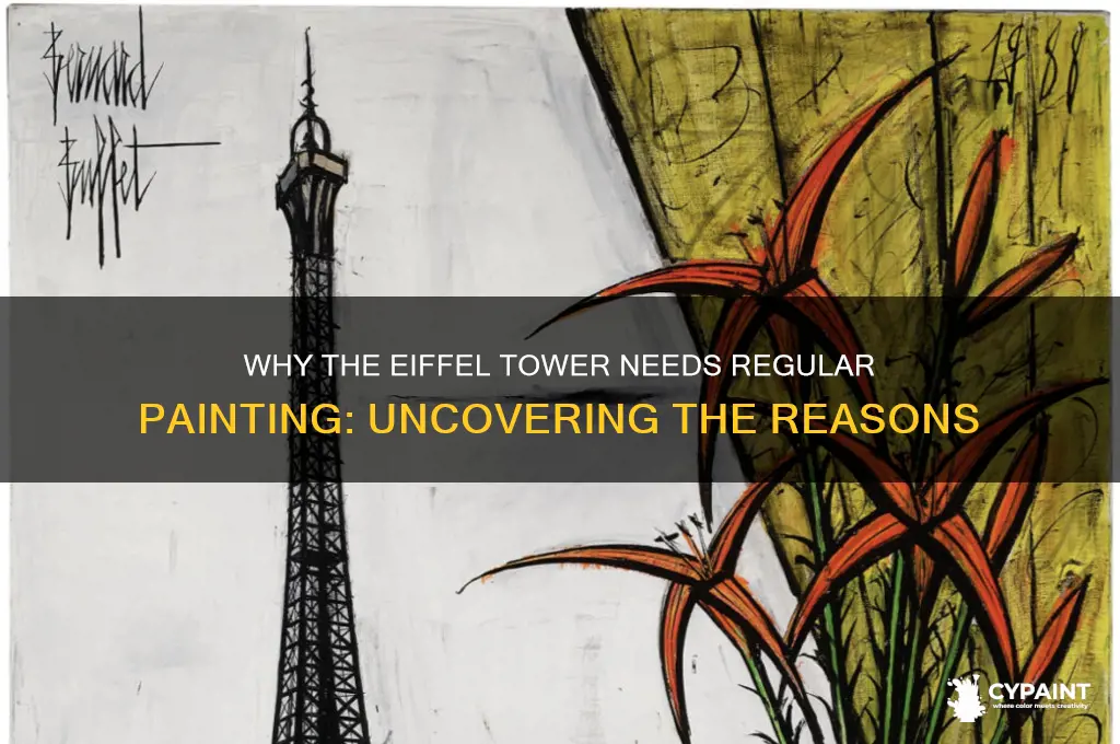 why does the eiffel tower have to be painted